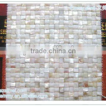 Natural color freshwater shell mosaics washroom wall tile mosaics