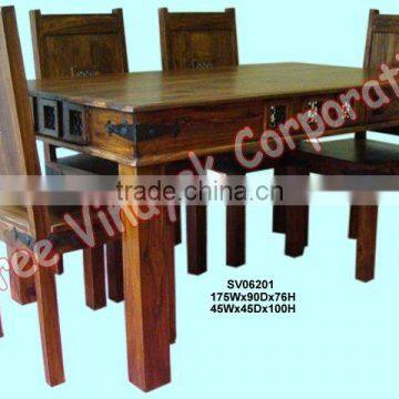 wooden dining set,home furniture,table & chair,dining table,indian wooden furniture,dining room furniture,mango wood furniture