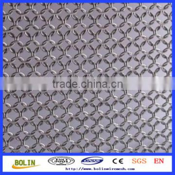 silver color SS ring mesh handing curtains