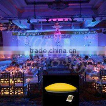 Rechargeable led under table light for wedding with remote control