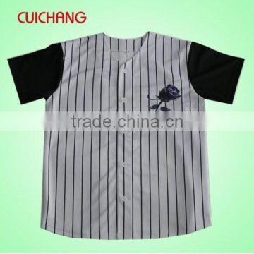 Baseball style t shirt&dry fit baseball shirts&blank baseball t shirt cc-569