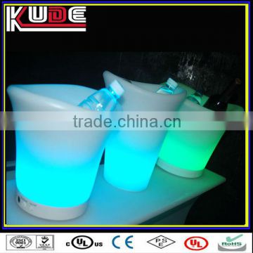 LED luminous Ice buckets sale/barware ice bucket/led lighted plastic ice bucket