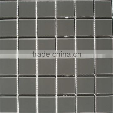 Gray glass mosaic tile