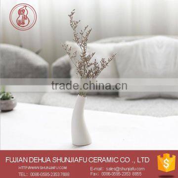 Table Decoration Modern Flower Vase Ceramic White