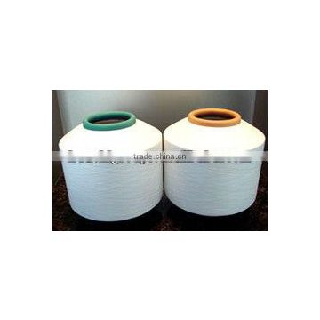 spandex polyester covered yarn in raw white for socks