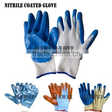 Cheap Household Work Blue Nitrile Palm Coated Glove/Guantes De Latex 0184