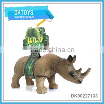 Roto cast rhinoceros soft PVC rhinoceros with pp cotton stuffed