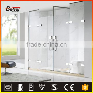 High Quality 304 Stainless Steel prefab hinge shower enclosures