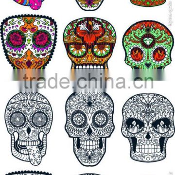 food-grade package skull tribal non-toxic small tattoo for promotion
