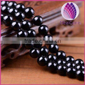 wholesale natural black agate round 10mm loose beads