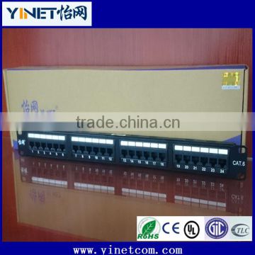Made in china 24-Port cat6 shielded patch panel