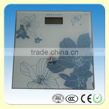 guangzhou supplier 6mm Tempered Glass bathroom human body scale