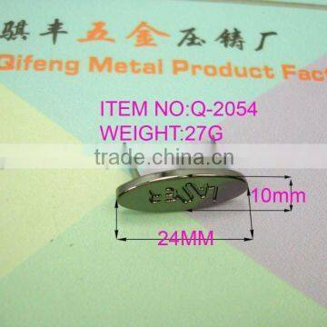 qifeng well design small metal lable