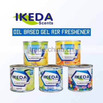 Oil Base Gel Air Freshener-natural smell black gel car perfume air freshener