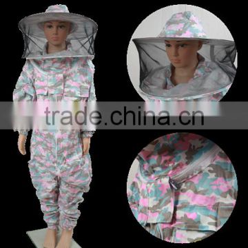 Top quality kids camouflage colour beekeeping bee suit from wuhan manufacture
