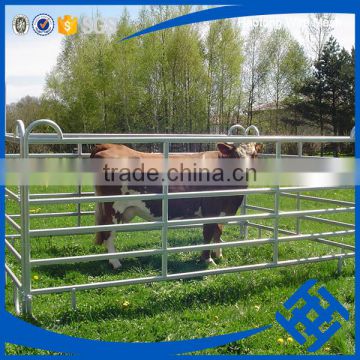 Heavy duty galvanized steel portable cattle yard panel with gate
