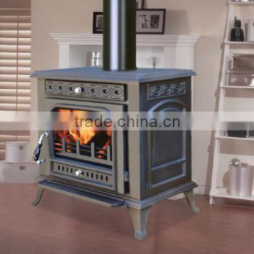 Eco-friendly Good quality freestanding cast iron wood burning stove CE certificate indoor metal stove cheap wood burning stove