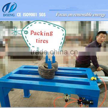 No need Power tyre doubling unpacking machine/tire packing machine with high efficiency