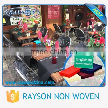 Wholesale Various Color Cheap Fancy Elegant Nonwoven Fabric to Make Tablecloths