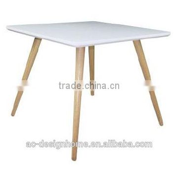 WHITE/NATURAL MDF/WOODEN TABLE