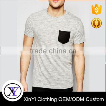 Factory Price OEM Custom Cheap Pocket T Shirt for Men