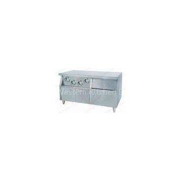 Stainless Steel Commercial Chip Warmer With cabinet , 1500x760x790mm