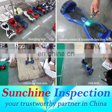 third party inspection company to check scooter quality and test before shipment