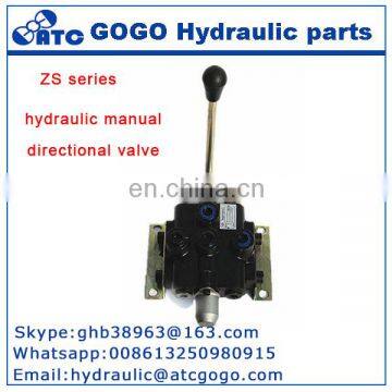 Sectional hydraulic manual directional valve for forklift excavator