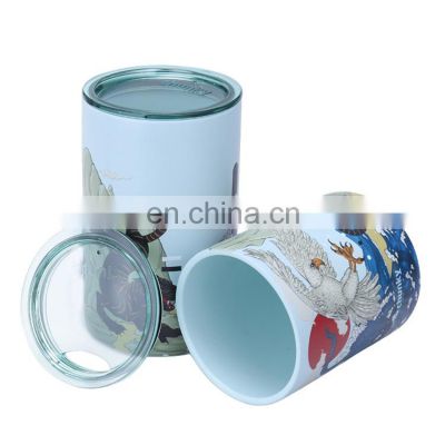 customzied 10oz customized stainless steel coffee tumbler vacuum Insulated tea mug with li