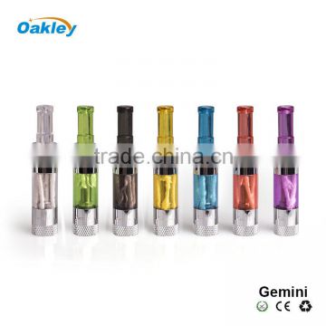 E-cig wholesale gemini clearomizer with Two coil long wicks