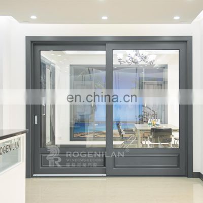 Rogenilan 208 series sound proof thermal break balcony aluminum lift and slide doors