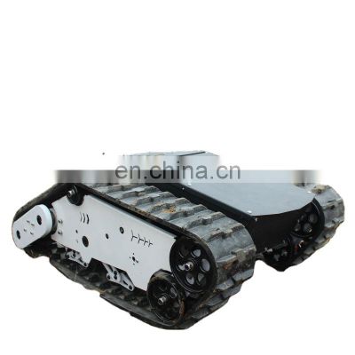 Widely used AVT-10T  rubber crawler robot chassis stairs climbing robot warehouse robot excellent in crossing ability