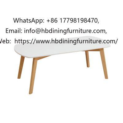 White round MDF dining table