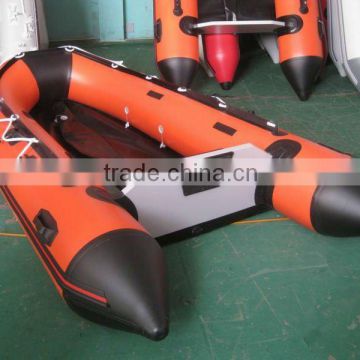 Hypalon/PVC CE 2012 Hot selling Aluminum floor chase boat 380 Inflatable Boat