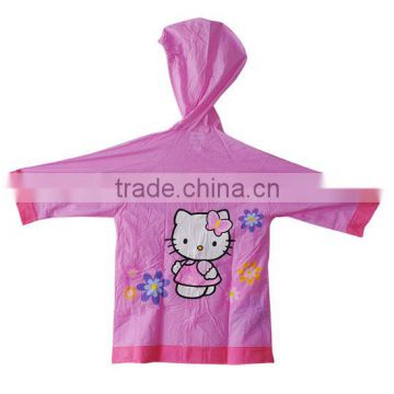 Cartoon Hooded Waterproof Kid Wholesale Raincoat