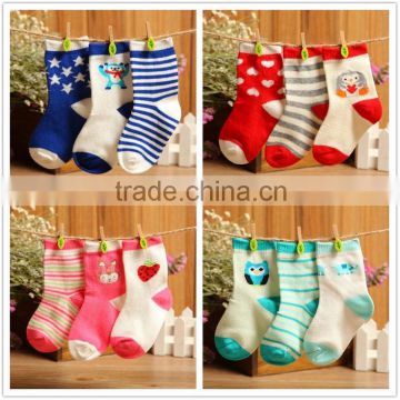 100% cotton Baby socks newborn floor socks kids cotton socks