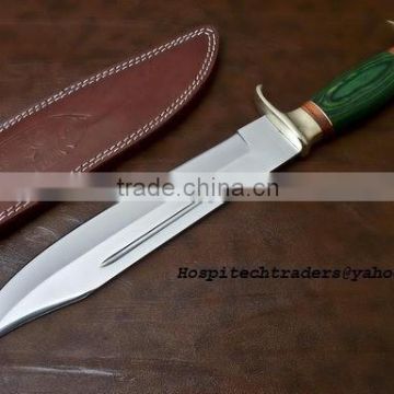 High Quality Custom made hunting knives (420C / 440 c) steel 11 inch Blade Bowie knife