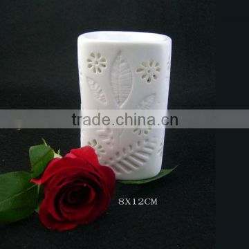 Porcelain Candle Jar Decorated Ceramic Porcelain Candle Holder