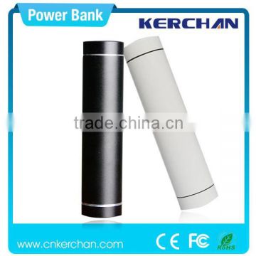 2014 cylinder shape power bank hot sell metal battery case