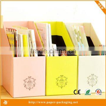 Colorful unique paper box packaging for file preparetion