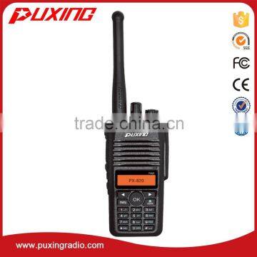 DMR walkie talkie PX-820 AMBE+2TM IP67 136-174/400-470/450-512MHz 1700-2000mAh 2014 top selling