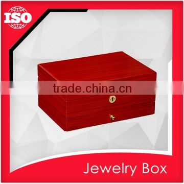 High-end wooden craft packing box with mirror