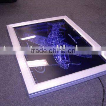 Advertising LED slim light box with key