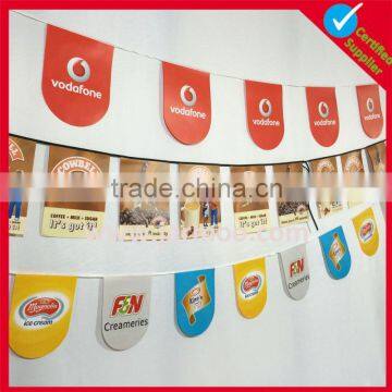 advertisiting custom size white pennant flags