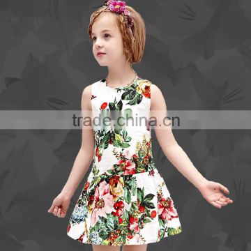 2015 chinese stylish kids models casual dress for girls