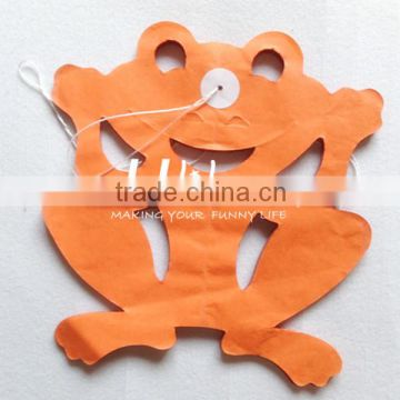 tissue frog shape honeycomb paper garland for birthday party decorations