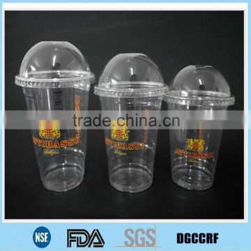 PET beer cups,cold drinks PET cups and lids,printed ice cream PET plastic cups