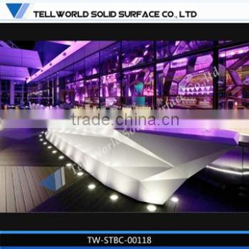 Elegant professional TW factory supply acrylic resin acrylic bar counter
