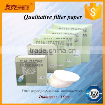 Lab oil filter paper grades from supplier