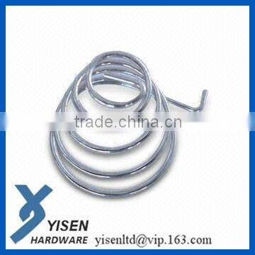 spiral compression zinc plated battery spring